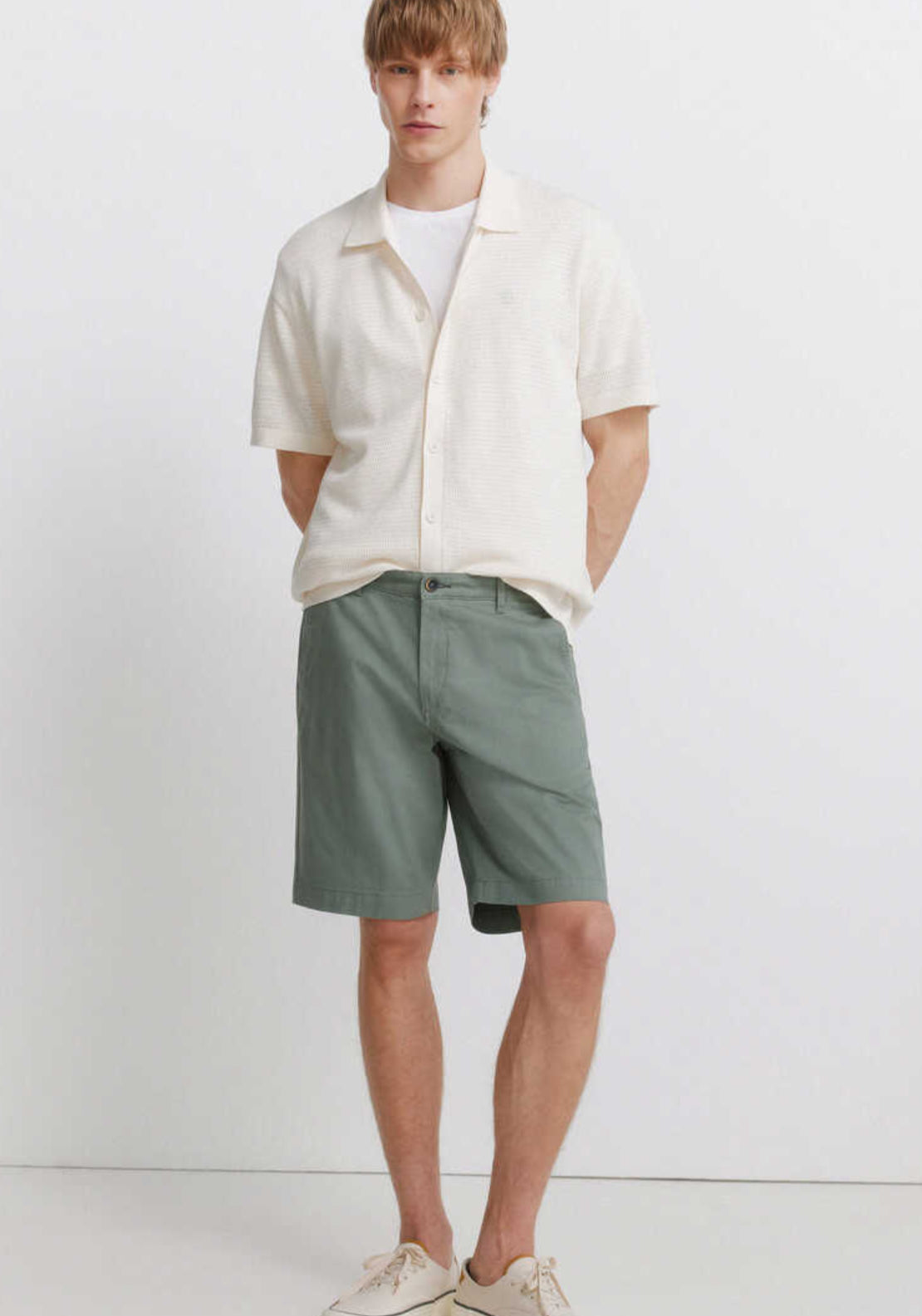 Springfield Bermuda Cargo Shorts - Beige 6 Shaws Department Stores