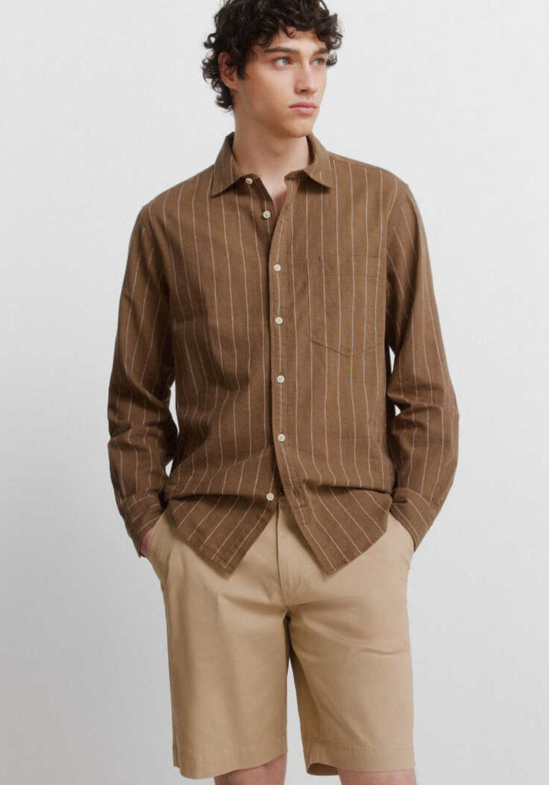 Springfield Bermuda Cargo Shorts - Beige 3 Shaws Department Stores