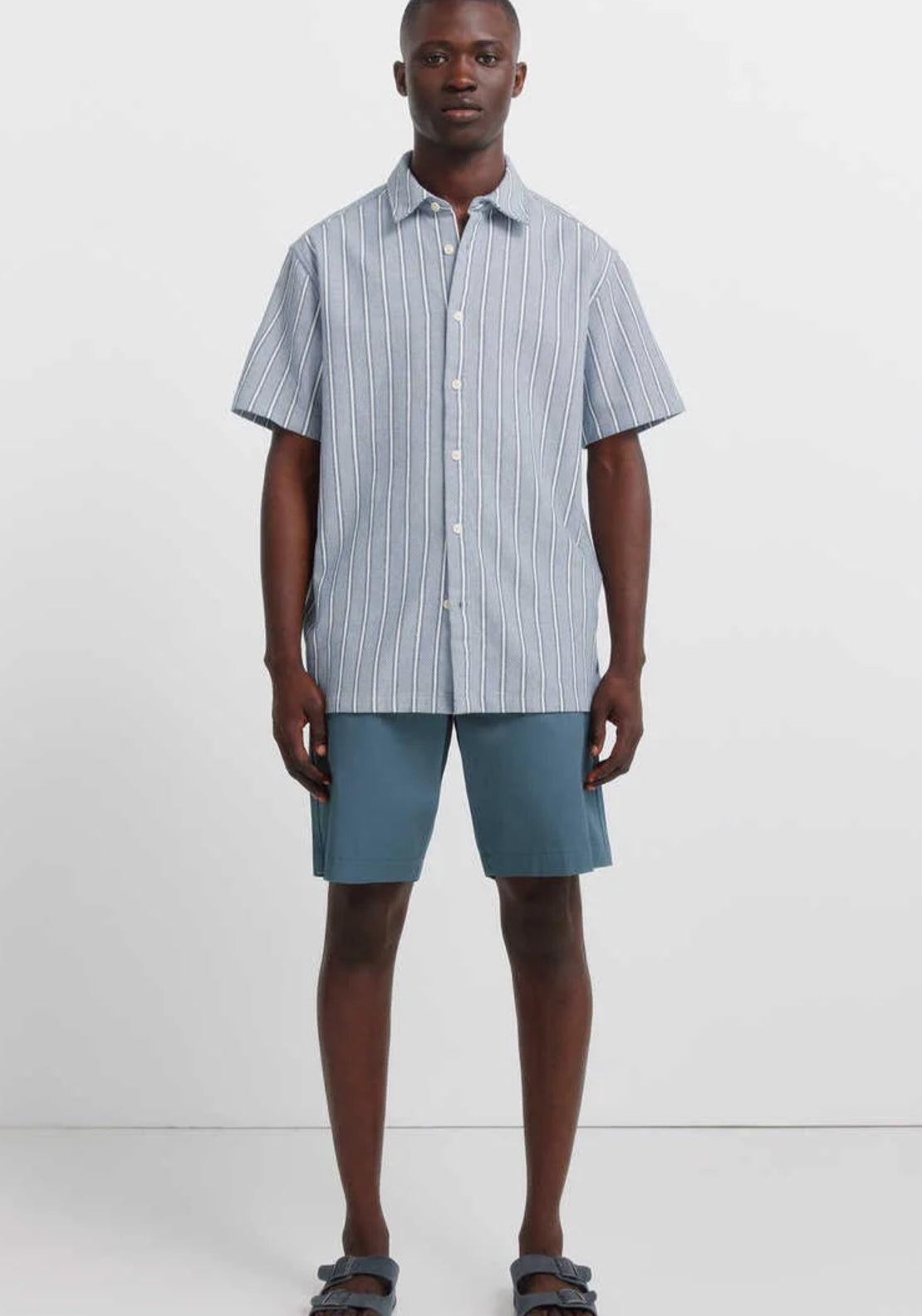Comfort Fit Bermuda Shorts - Blue