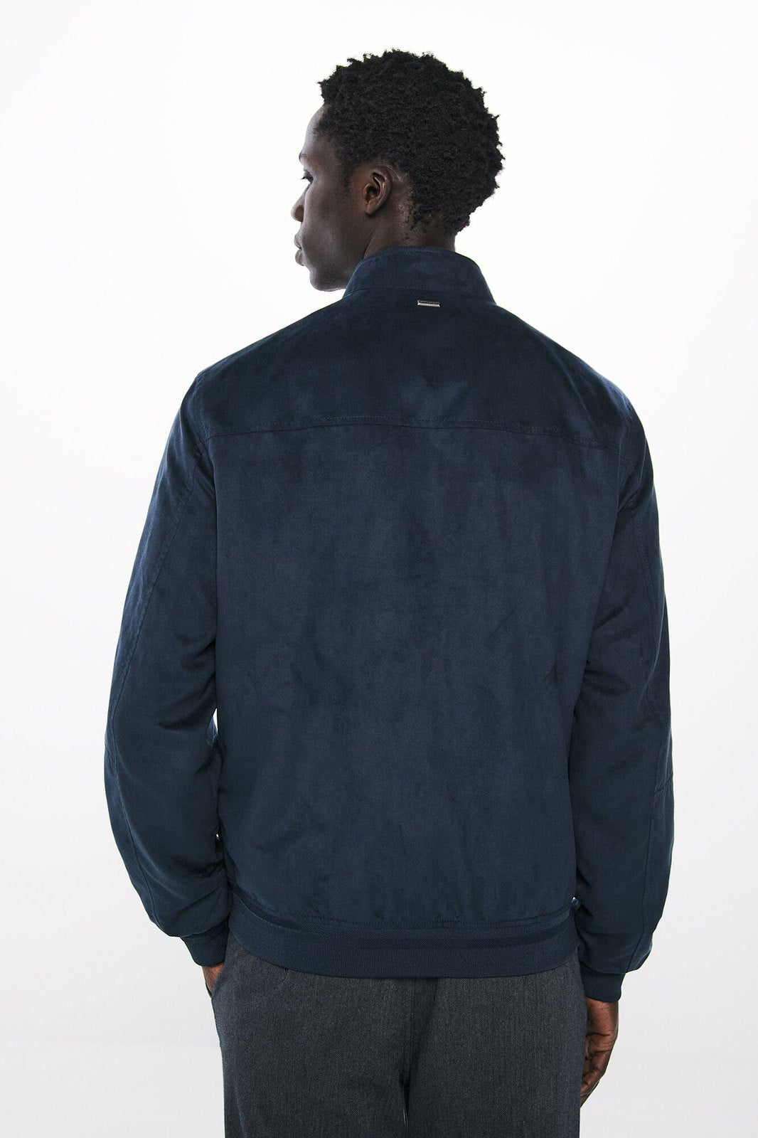 Springfield Faux suede jacket - Blue 5 Shaws Department Stores