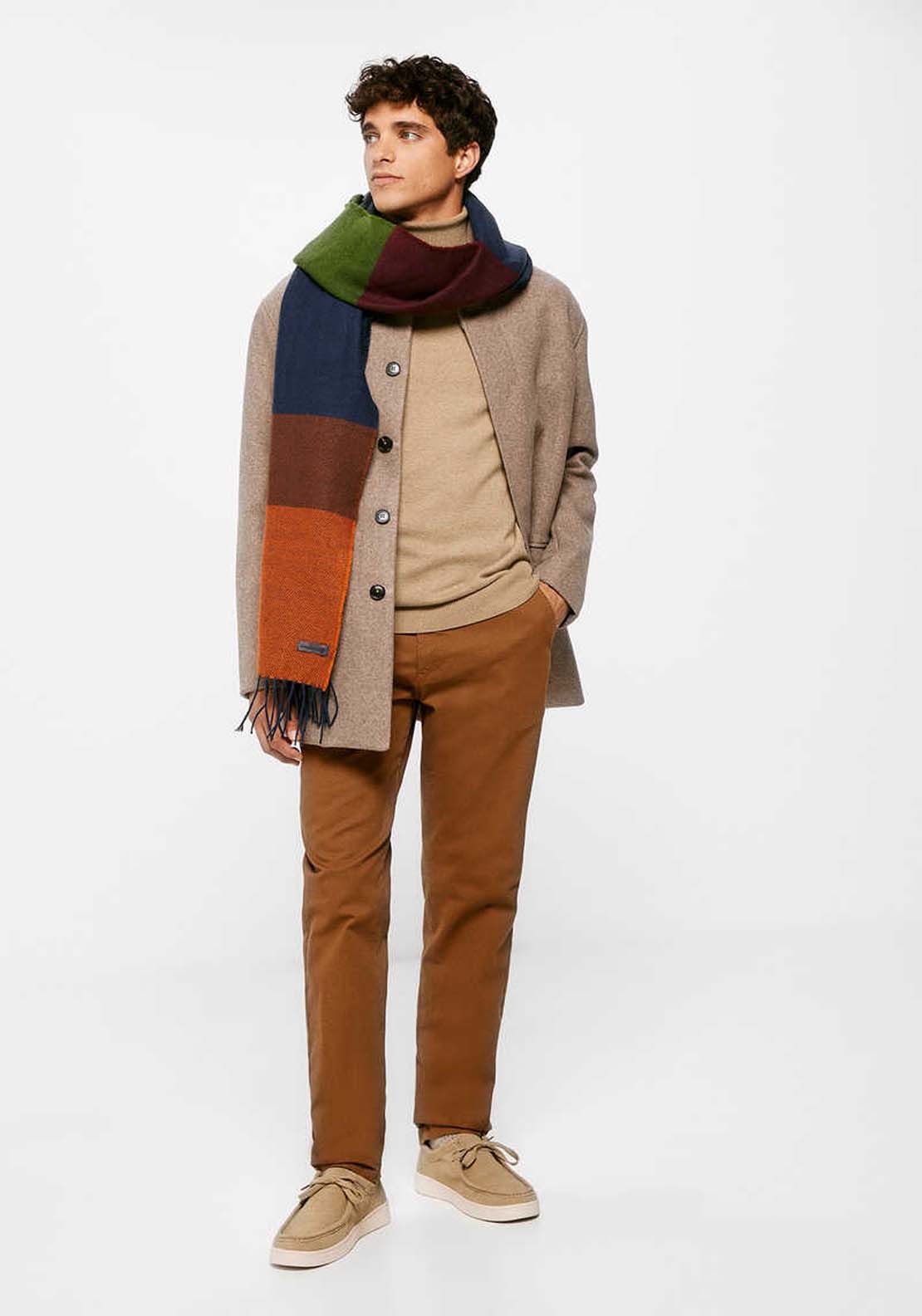 Springfield Comfort stretch coat - Beige / Camel 4 Shaws Department Stores