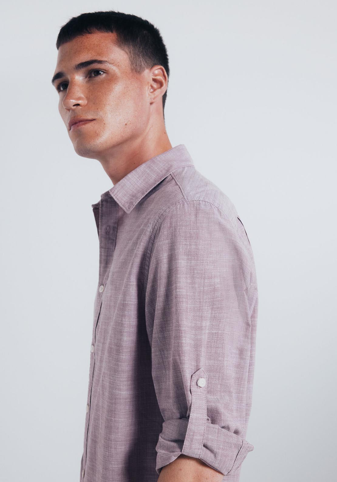 Slub Cotton Shirt - Red