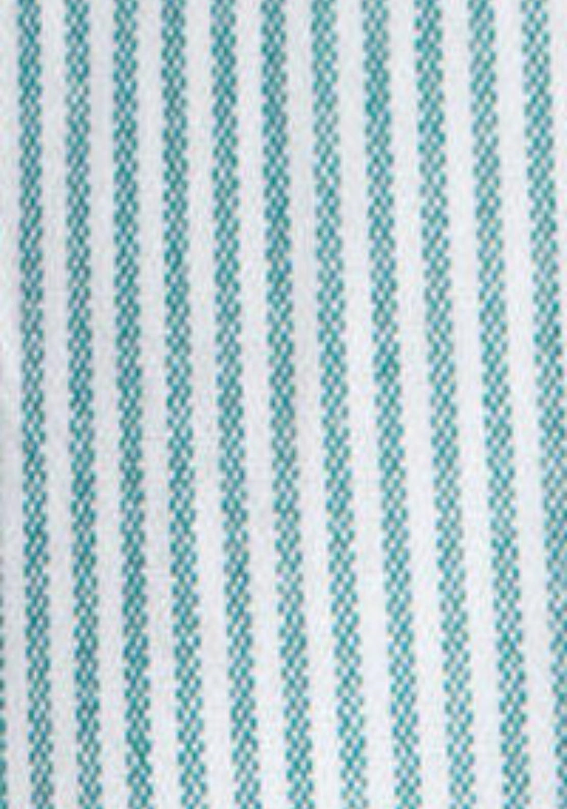 Long Sleeve Stripe Oxford Tailored Shirt - Green