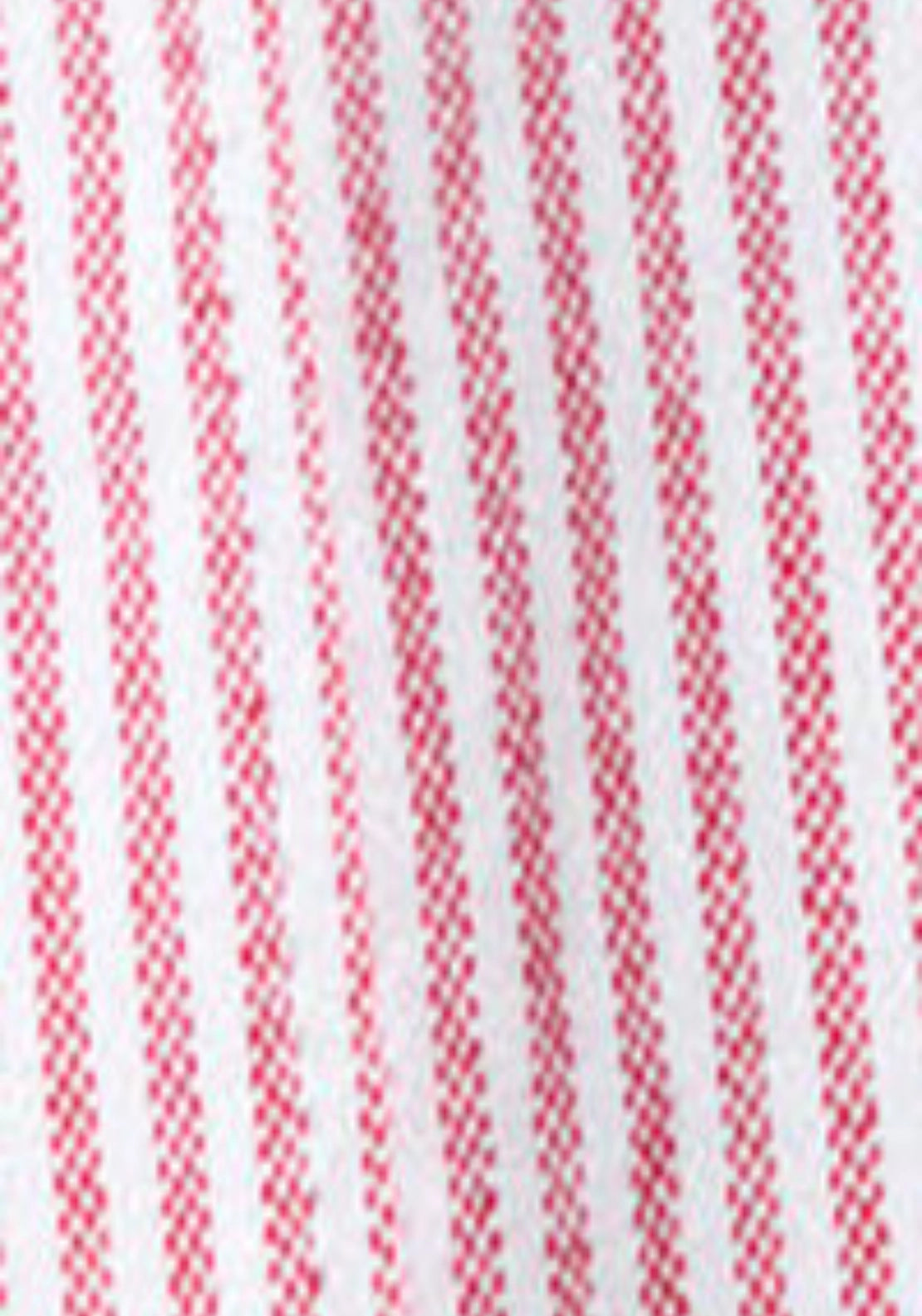Long Sleeve Stripe Oxford Tailored Shirt - Red