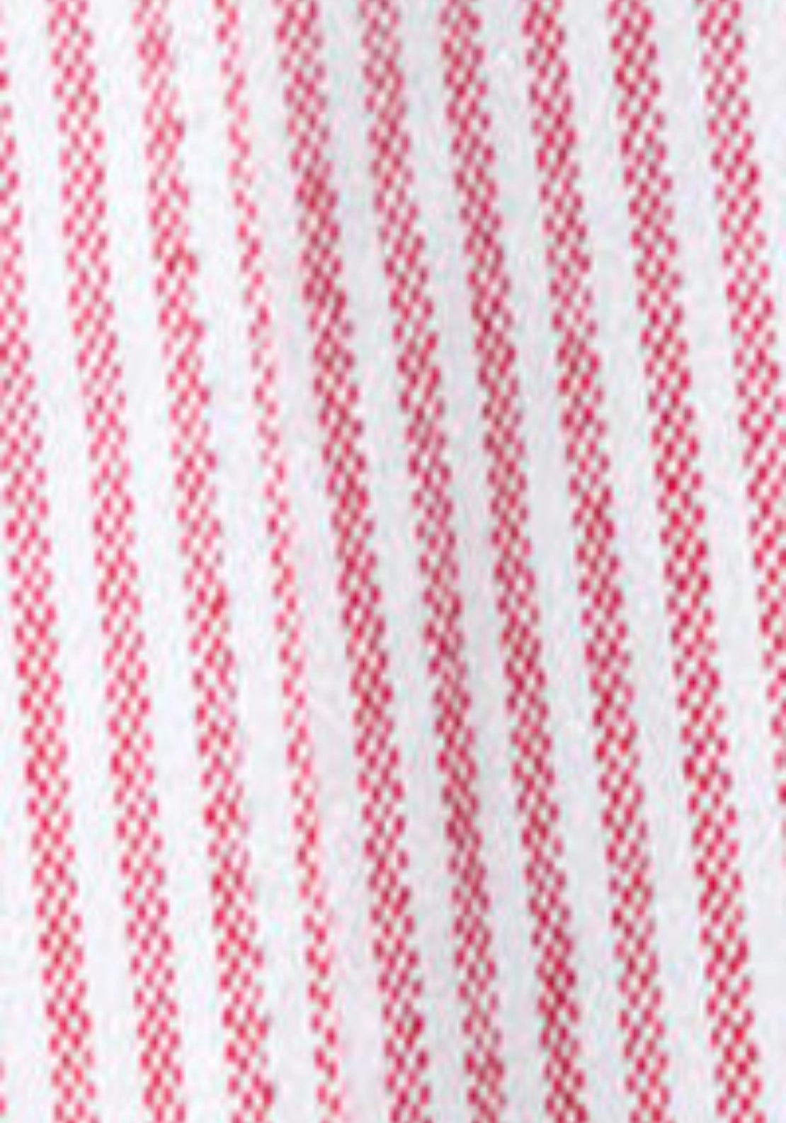 Long Sleeve Stripe Oxford Tailored Shirt - Red