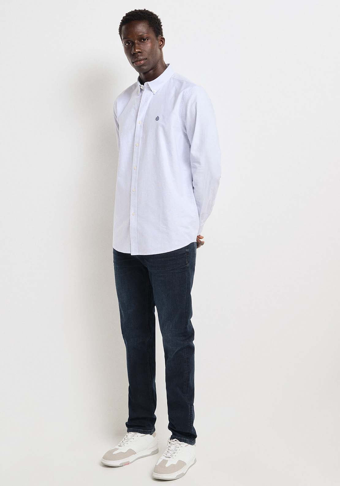Springfield Striped Oxford shirt - Blue 1 Shaws Department Stores