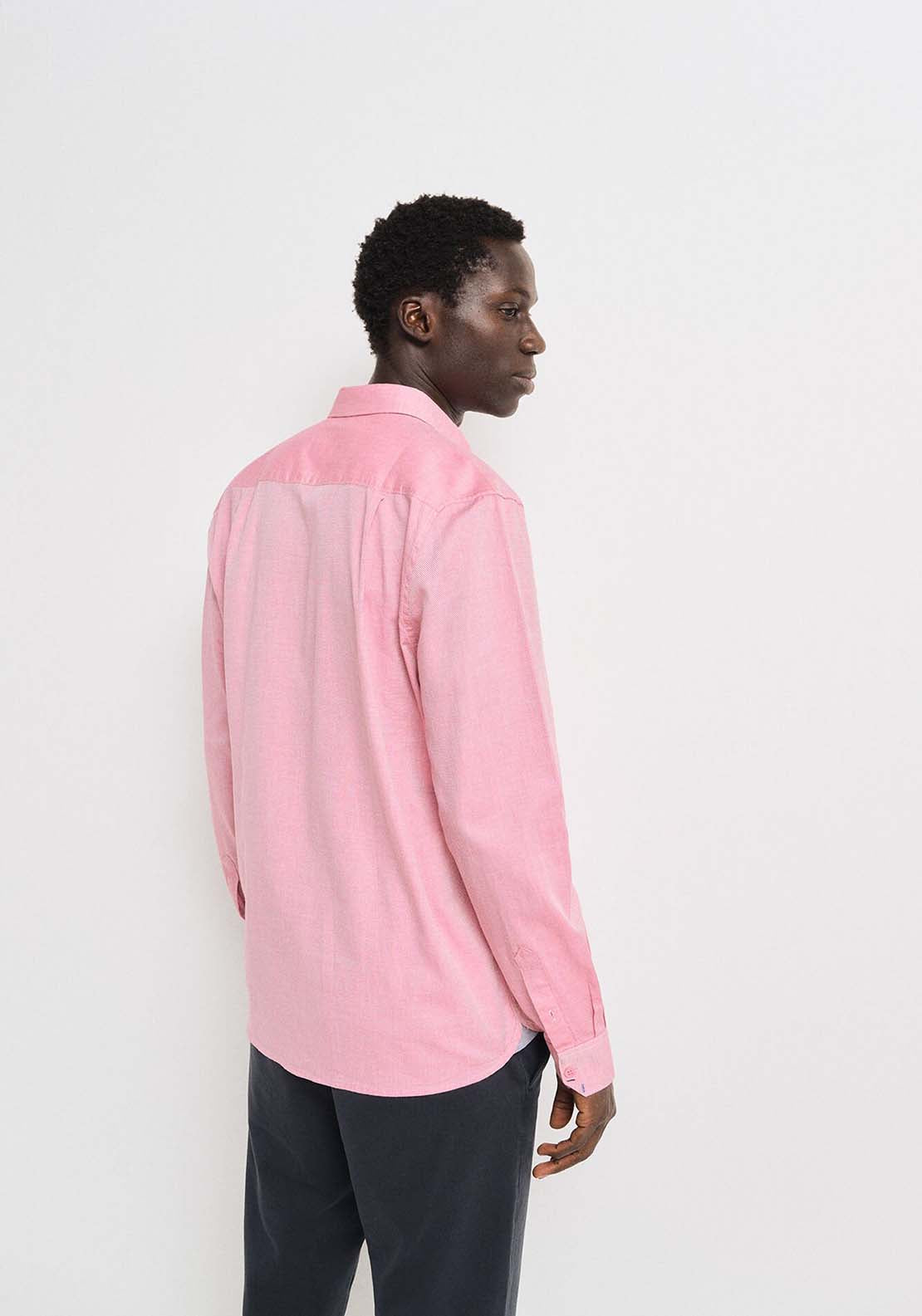 Springfield Striped Oxford shirt - Red / Coral 3 Shaws Department Stores