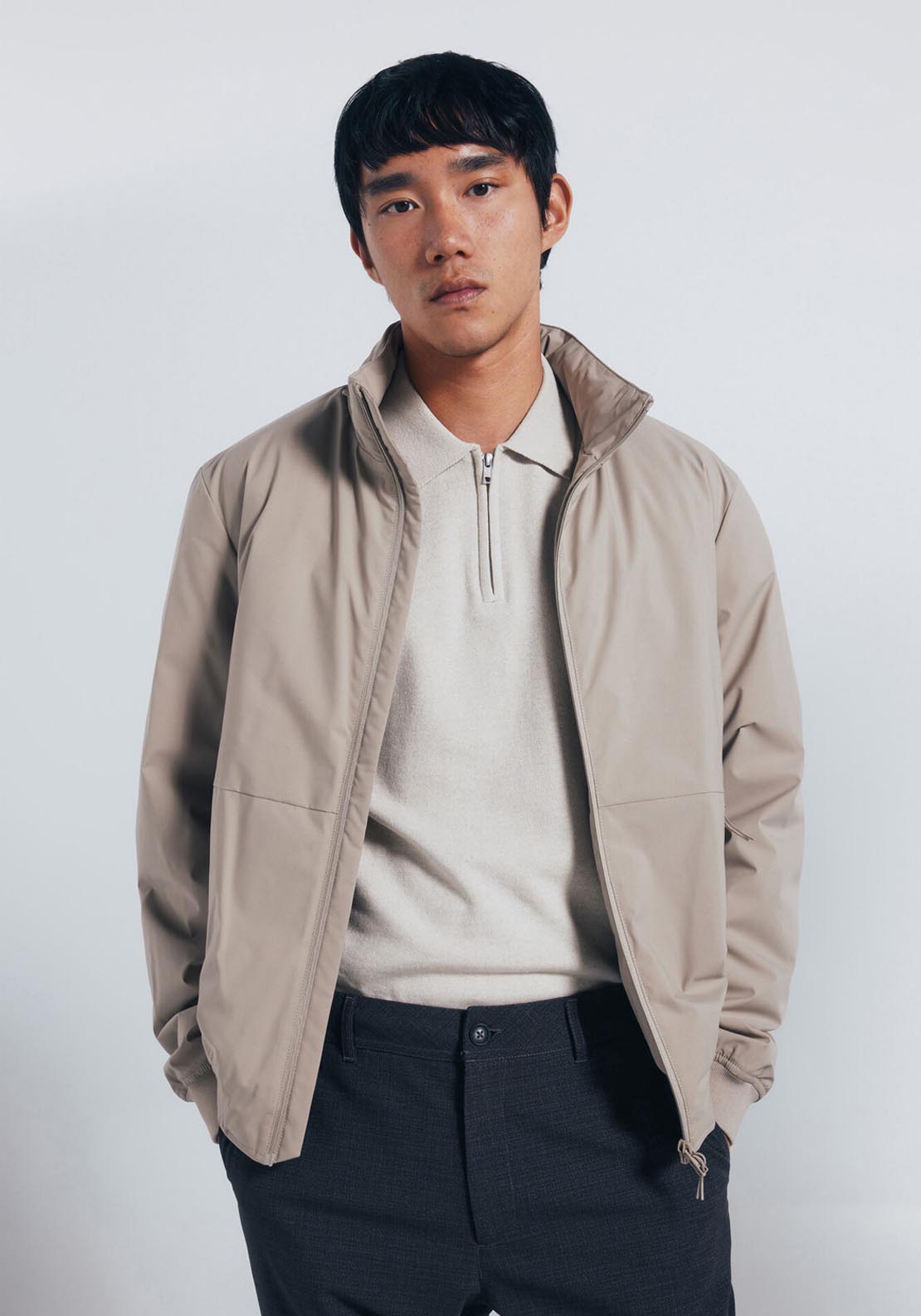Puffer Technical Jacket - Beige