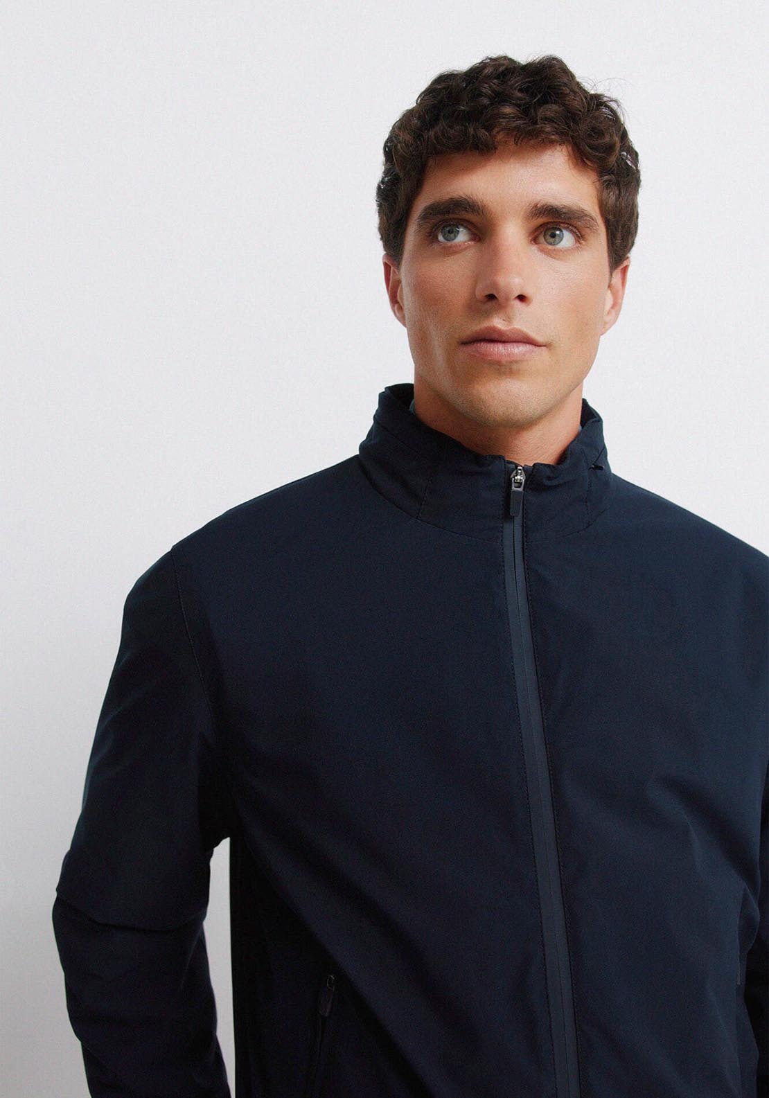 Springfield Technical Hooded Jacket - Blue 5 Shaws Department Stores
