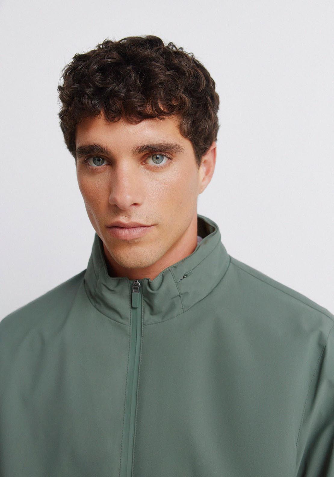 Springfield Technical Hooded Jacket - Green 7 Shaws Department Stores