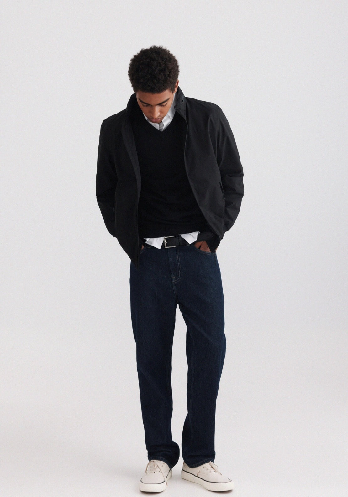 Light Tech Funnel Jacket - Black
