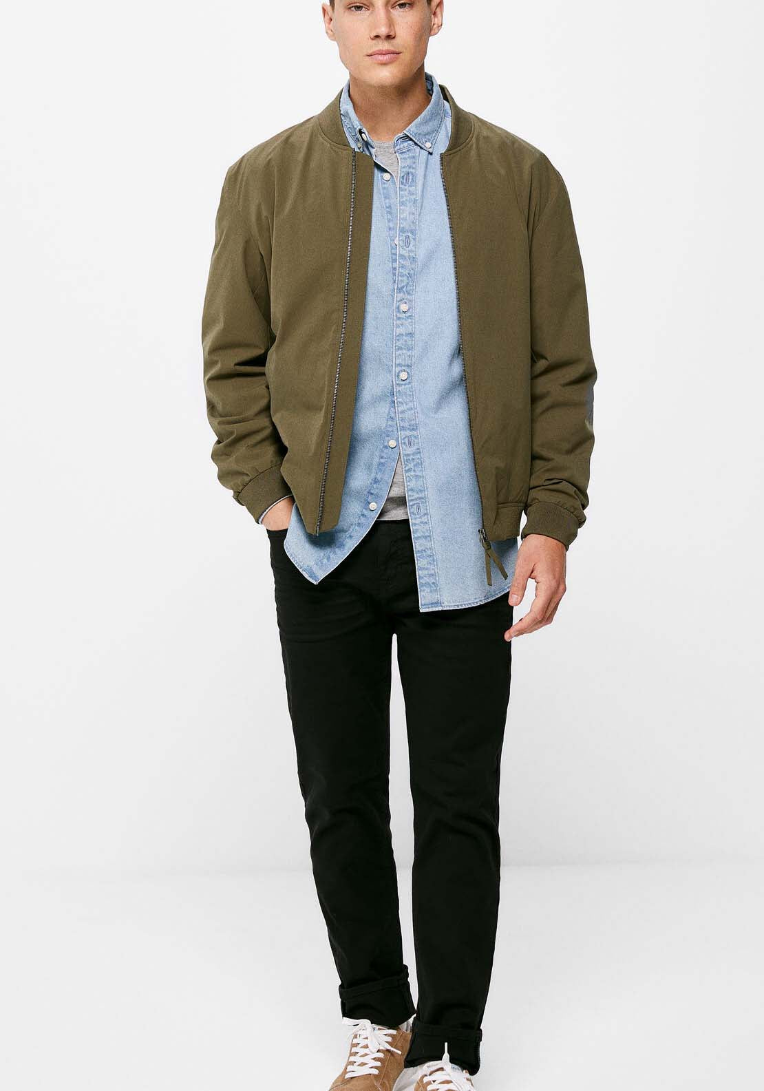Springfield Technical bomber - Green 4 Shaws Department Stores