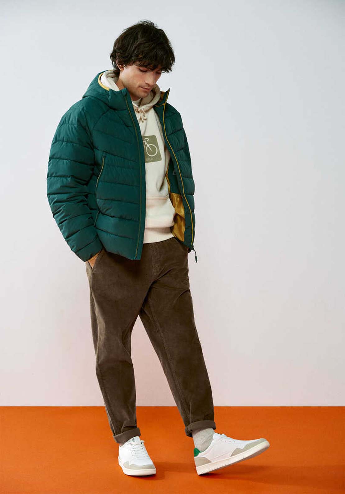 Springfield Padded thermal jacket-Teal - Blue 2 Shaws Department Stores