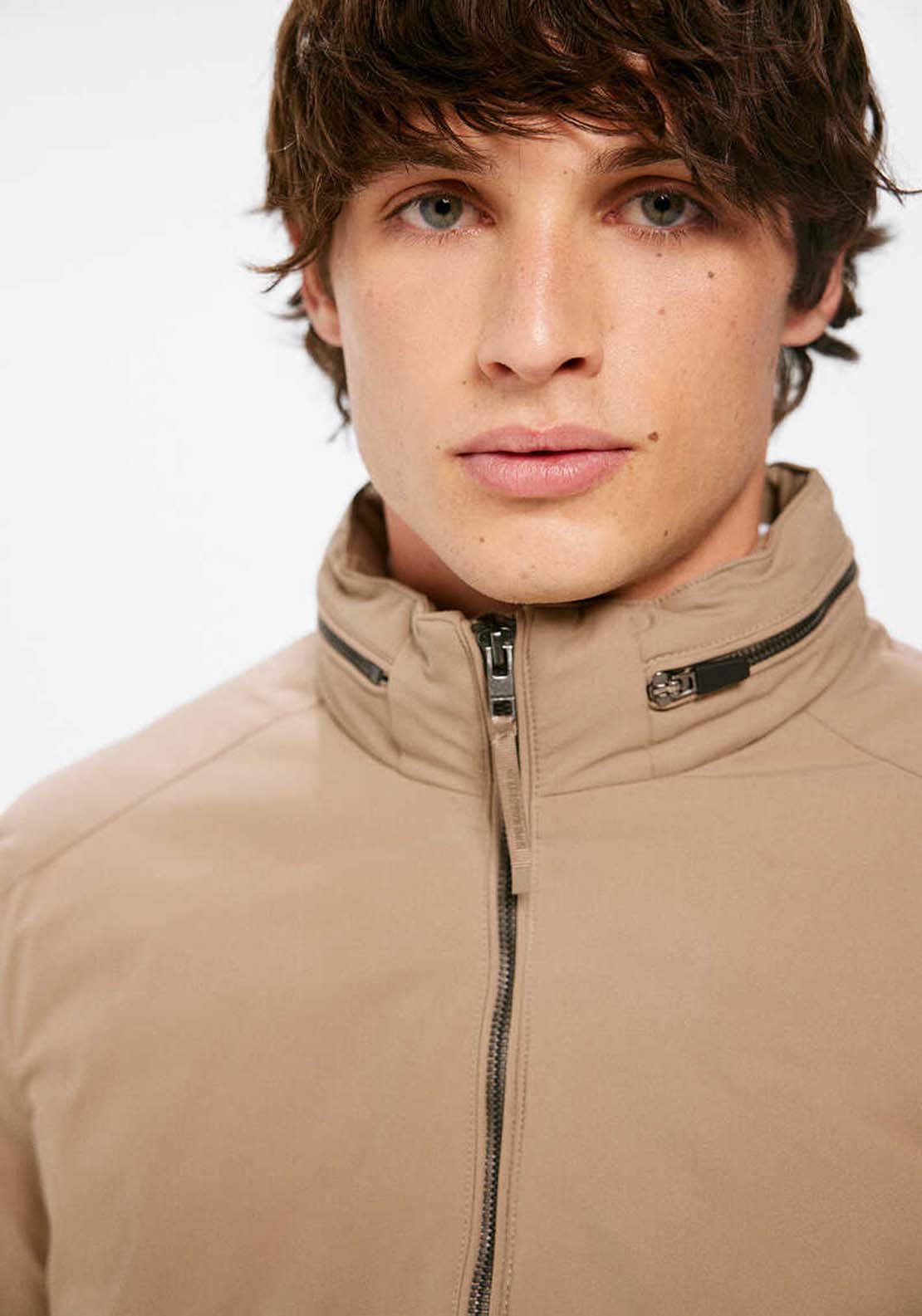 Springfield Technical quilted jacket - Sand 3 Shaws Department Stores
