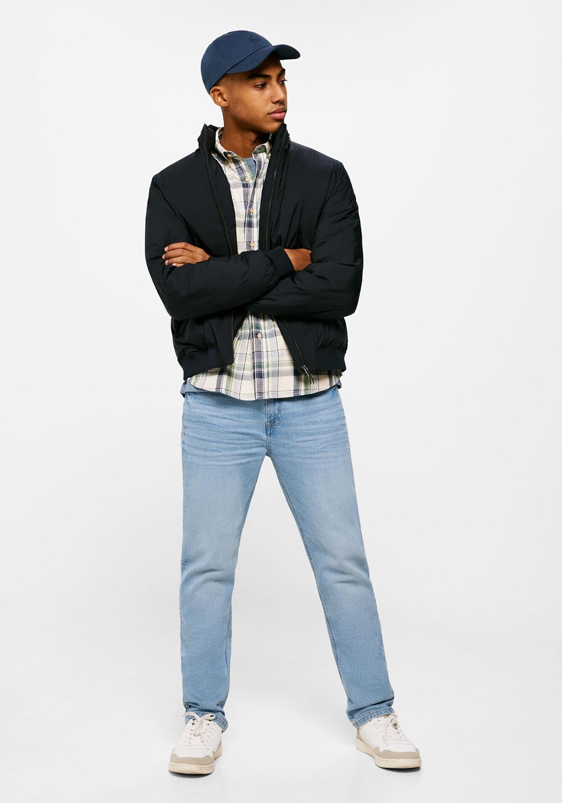 Springfield Technical quilted jacket - Navy 5 Shaws Department Stores