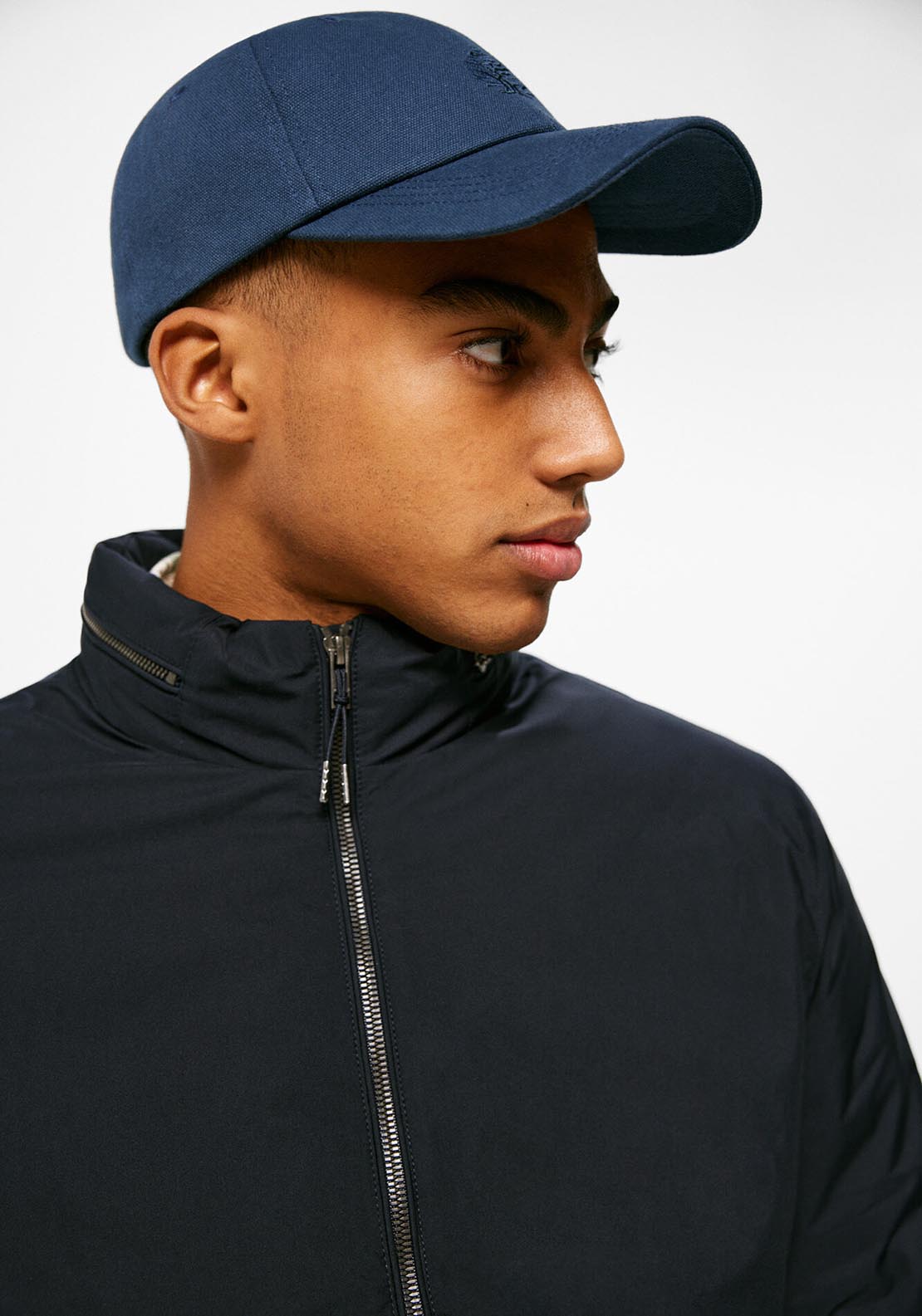 Springfield Technical quilted jacket - Navy 2 Shaws Department Stores