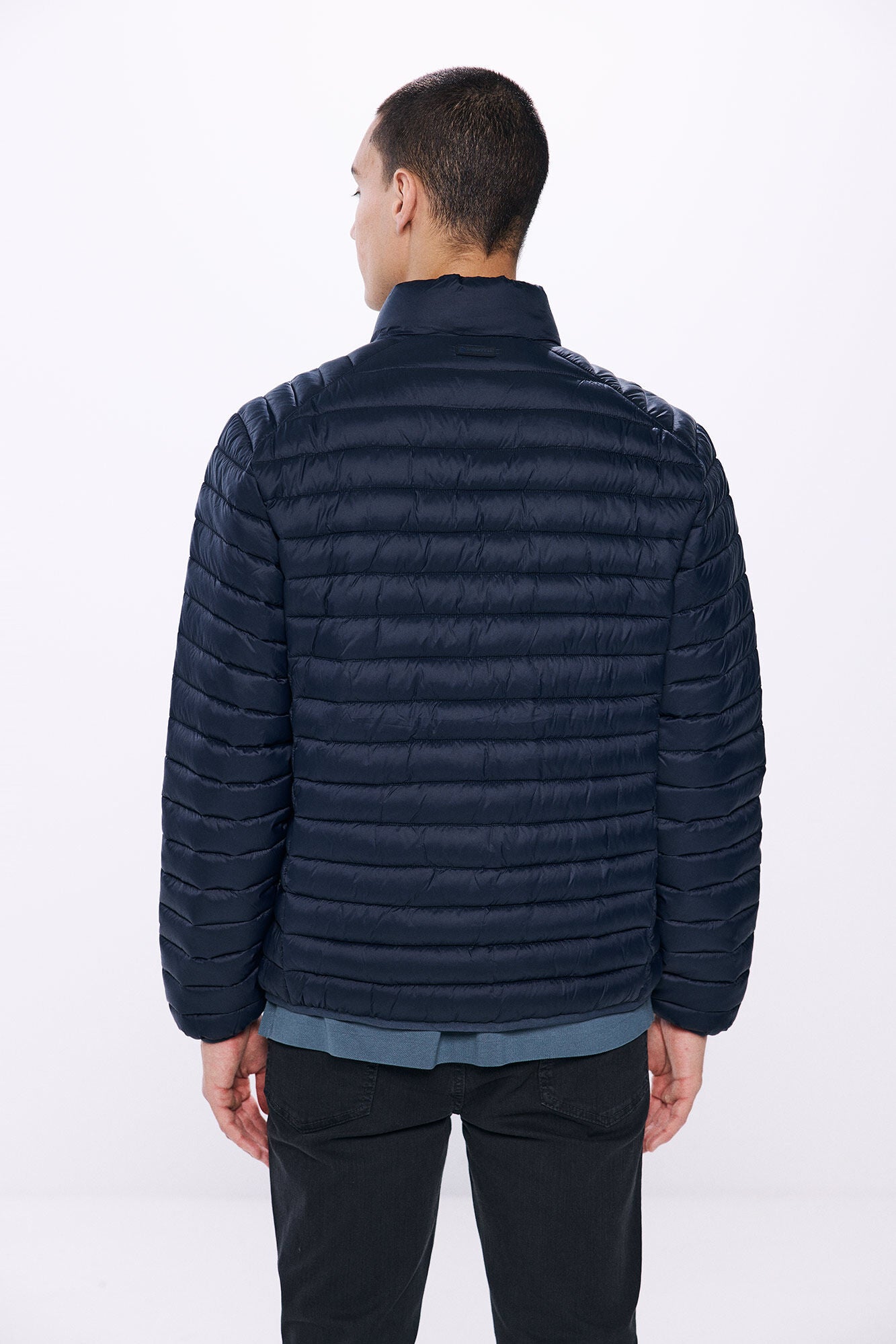 Springfield Puffer Jacket - Blue 2 Shaws Department Stores