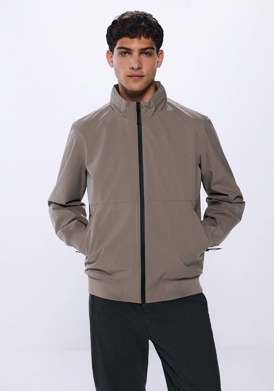 Springfield Technical jacket - Sand 4 Shaws Department Stores