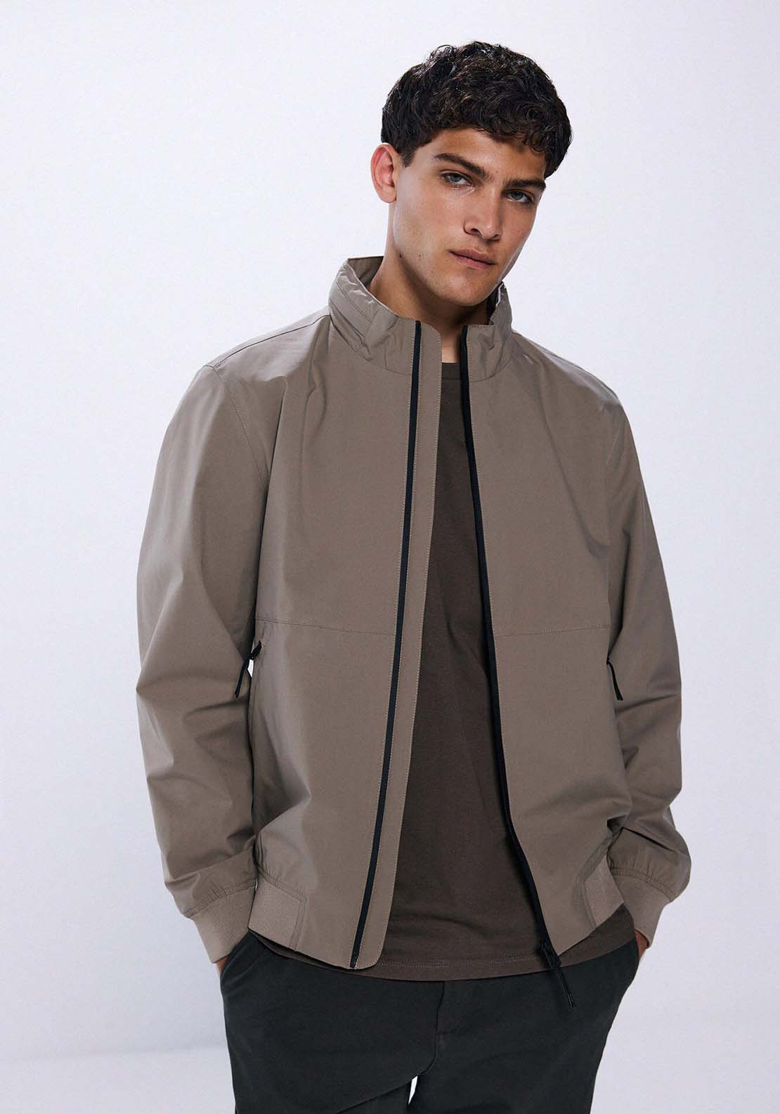 Springfield Technical jacket - Sand 1 Shaws Department Stores