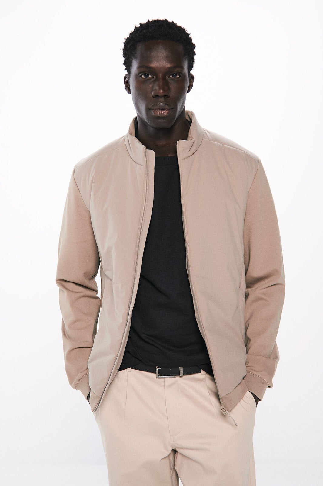Springfield Combined quilted jacket - Sand 3 Shaws Department Stores