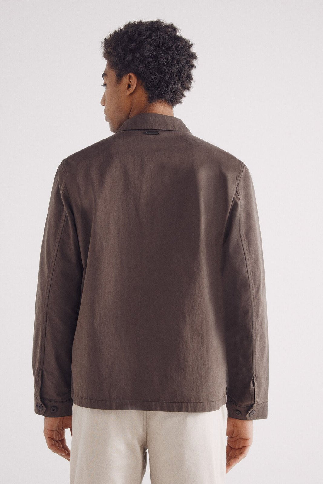 Springfield Textured overshirt - Brown Print 8 Shaws Department Stores