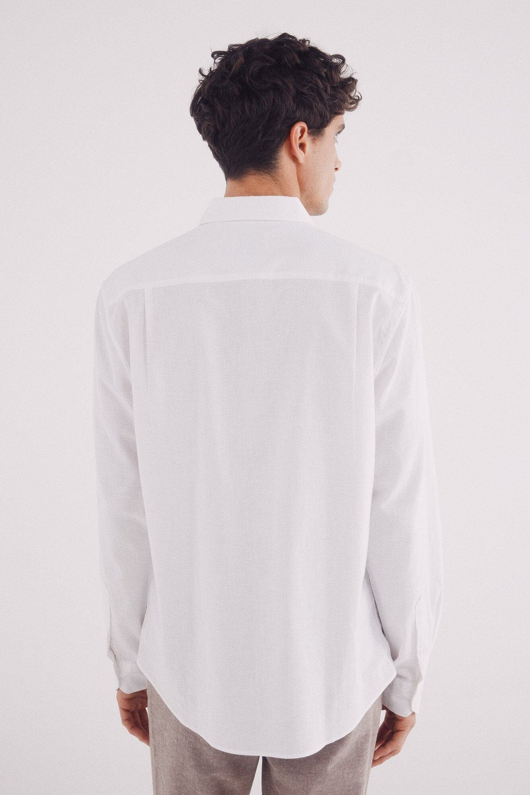 Springfield Linen shirt - White 4 Shaws Department Stores