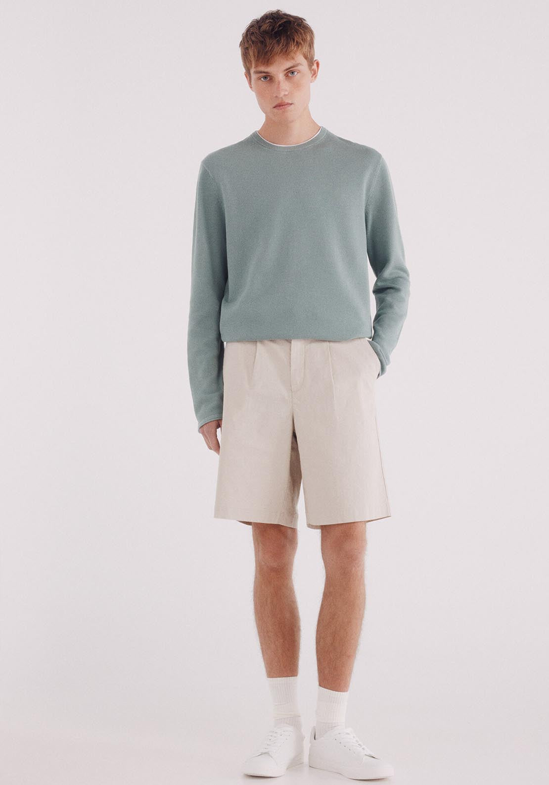 Textured Jumper - Green