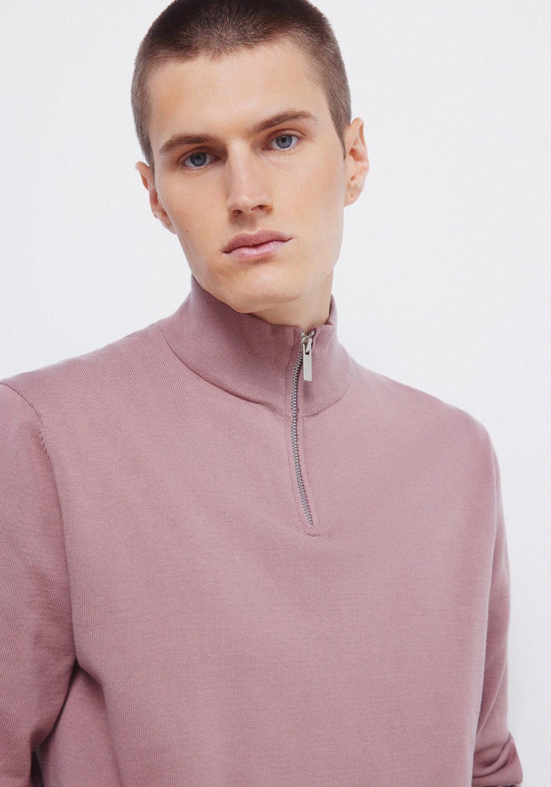 Springfield Milano Zip Jumper - Pink 3 Shaws Department Stores