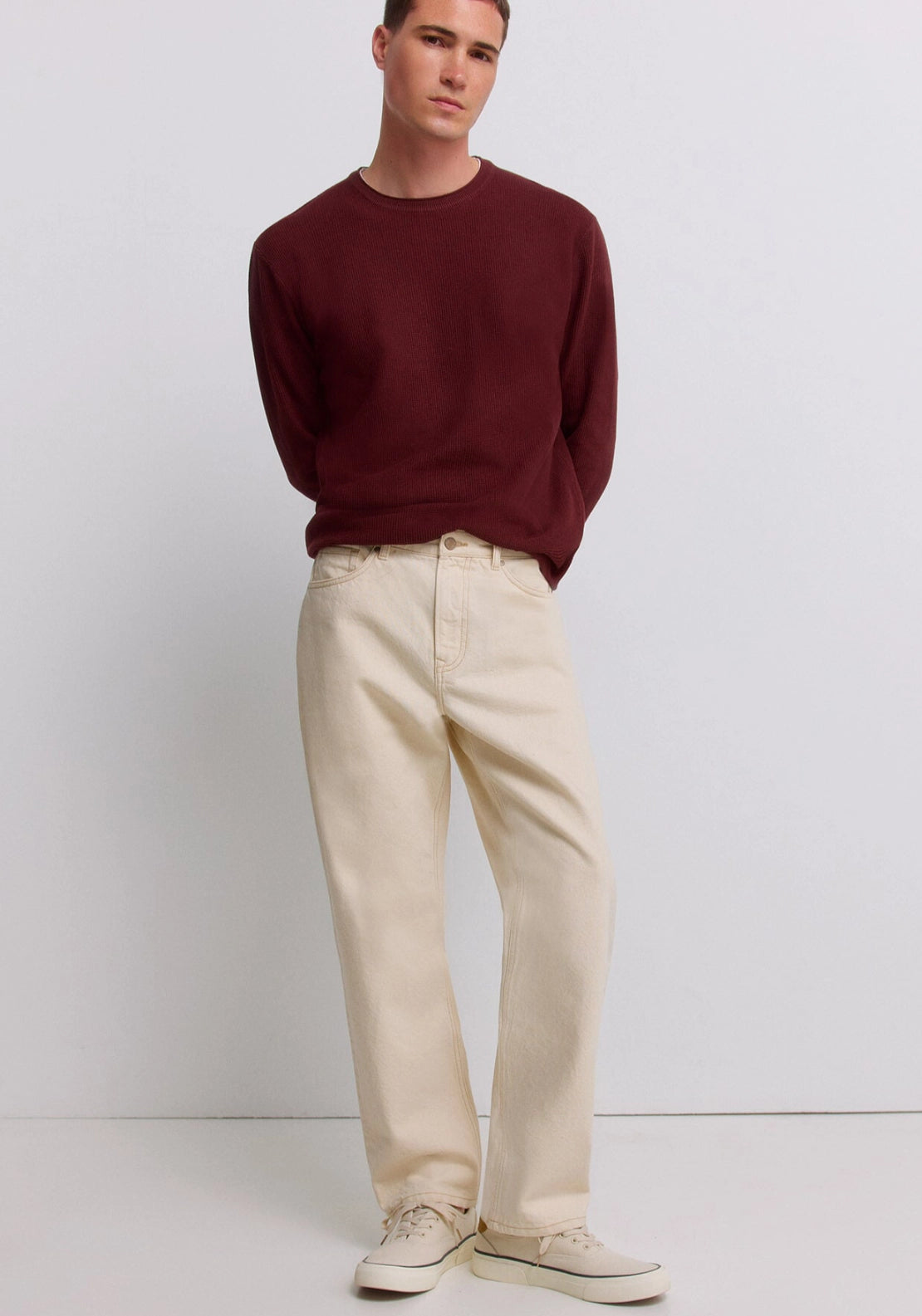 Double Collar Knit - Orange