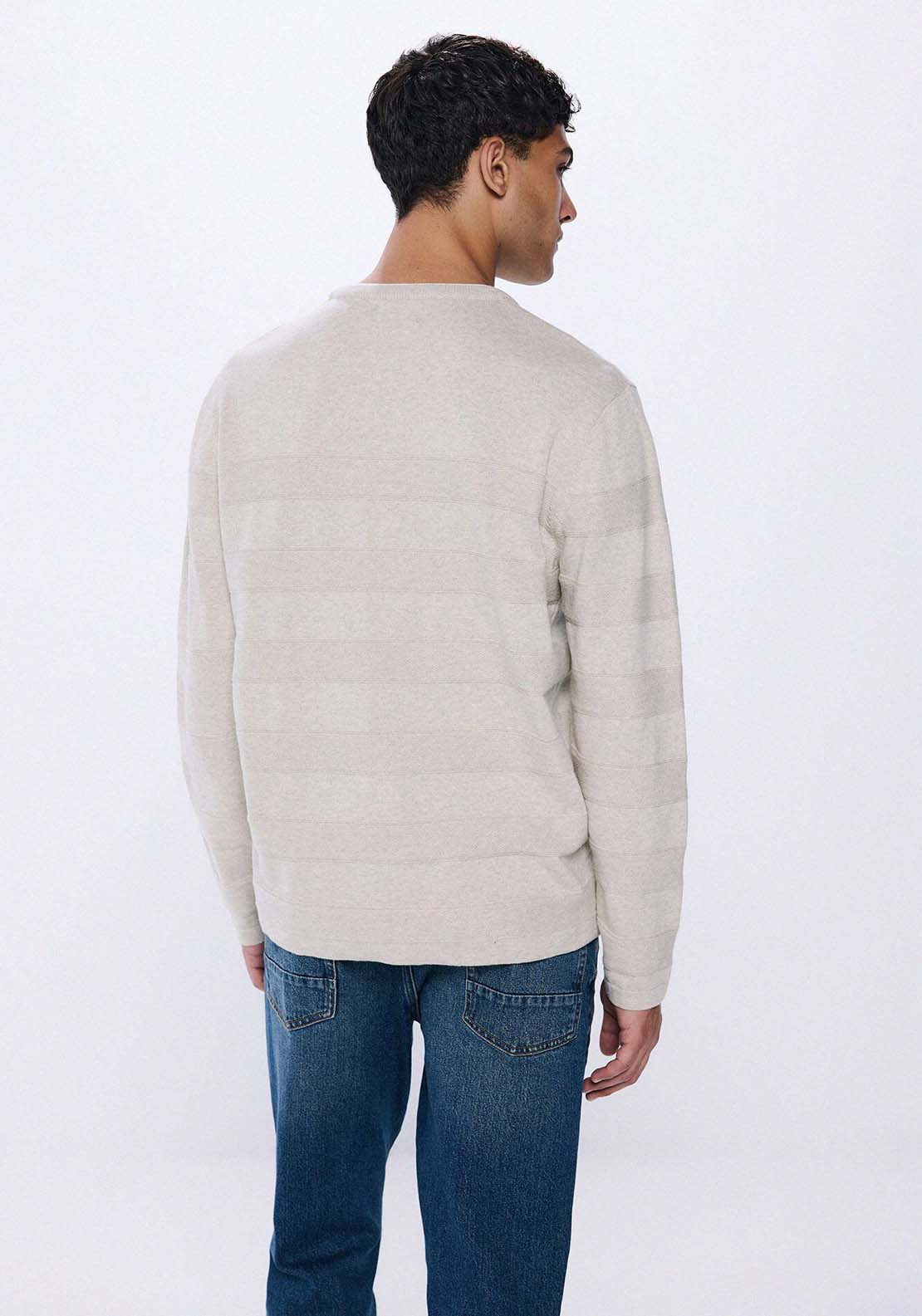 Springfield Double collar jumper - Grey / Silver 2 Shaws Department Stores