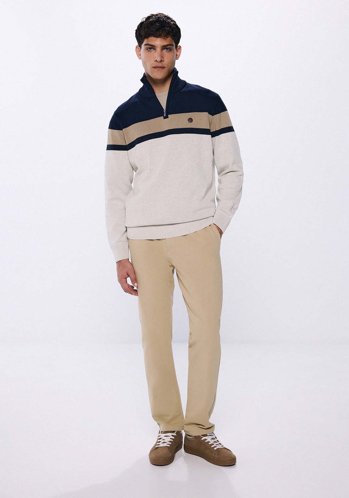 Springfield Long Sleeve Sweater - Grey 4 Shaws Department Stores