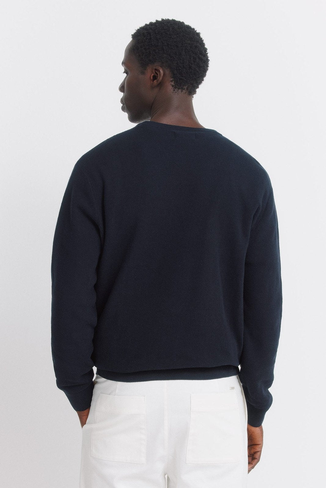 Basic Structured Knit - Navy