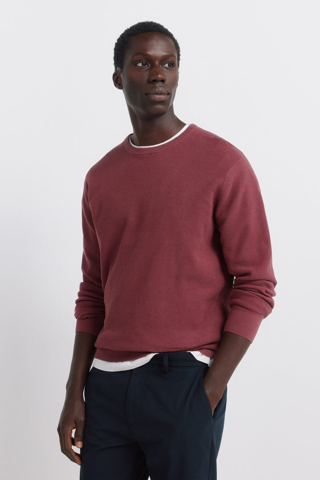 Basic Structured Knit - Red