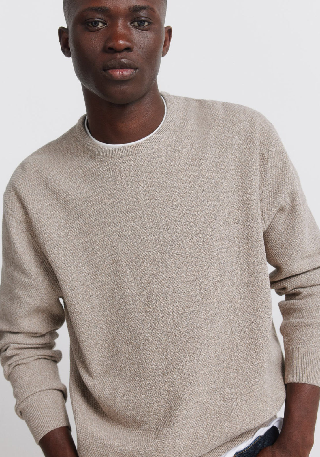 Double Knit Jumper - Brown