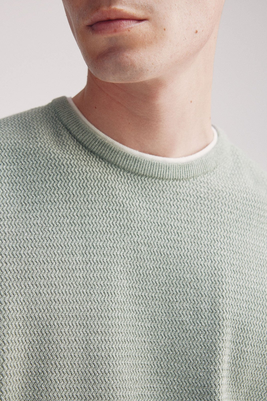 Springfield plain structured jersey - Green 4 Shaws Department Stores