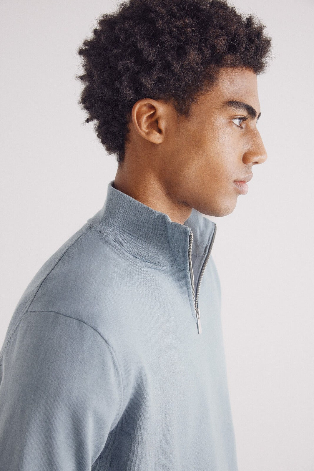 Springfield zip fastening plain jersey - Blue 7 Shaws Department Stores