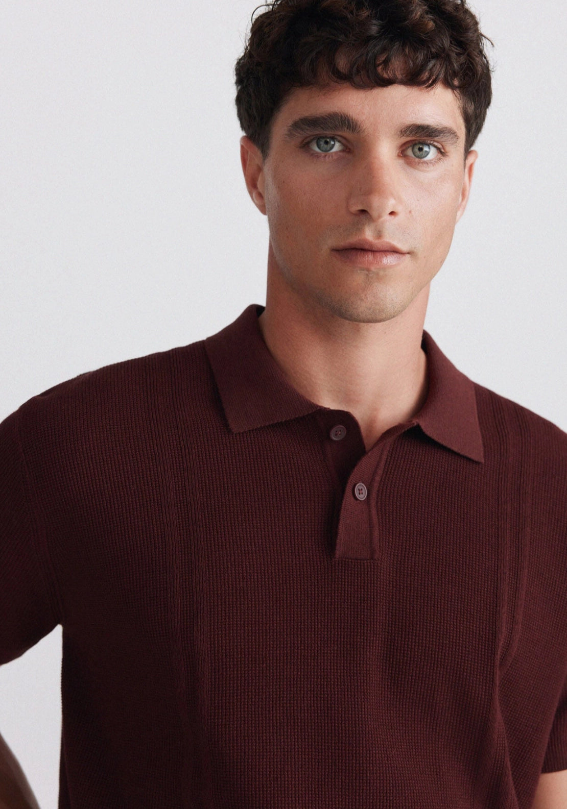 Basic Knit Polo - Orange
