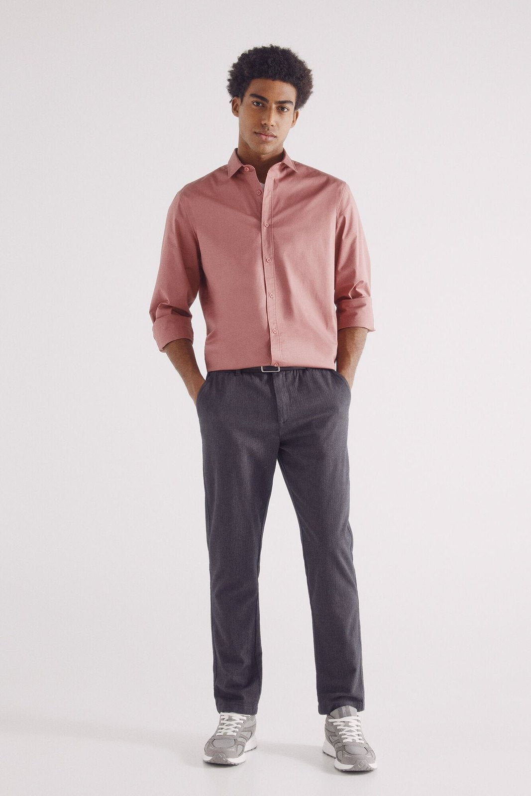 Springfield Stretch dress shirt - Pink 6 Shaws Department Stores