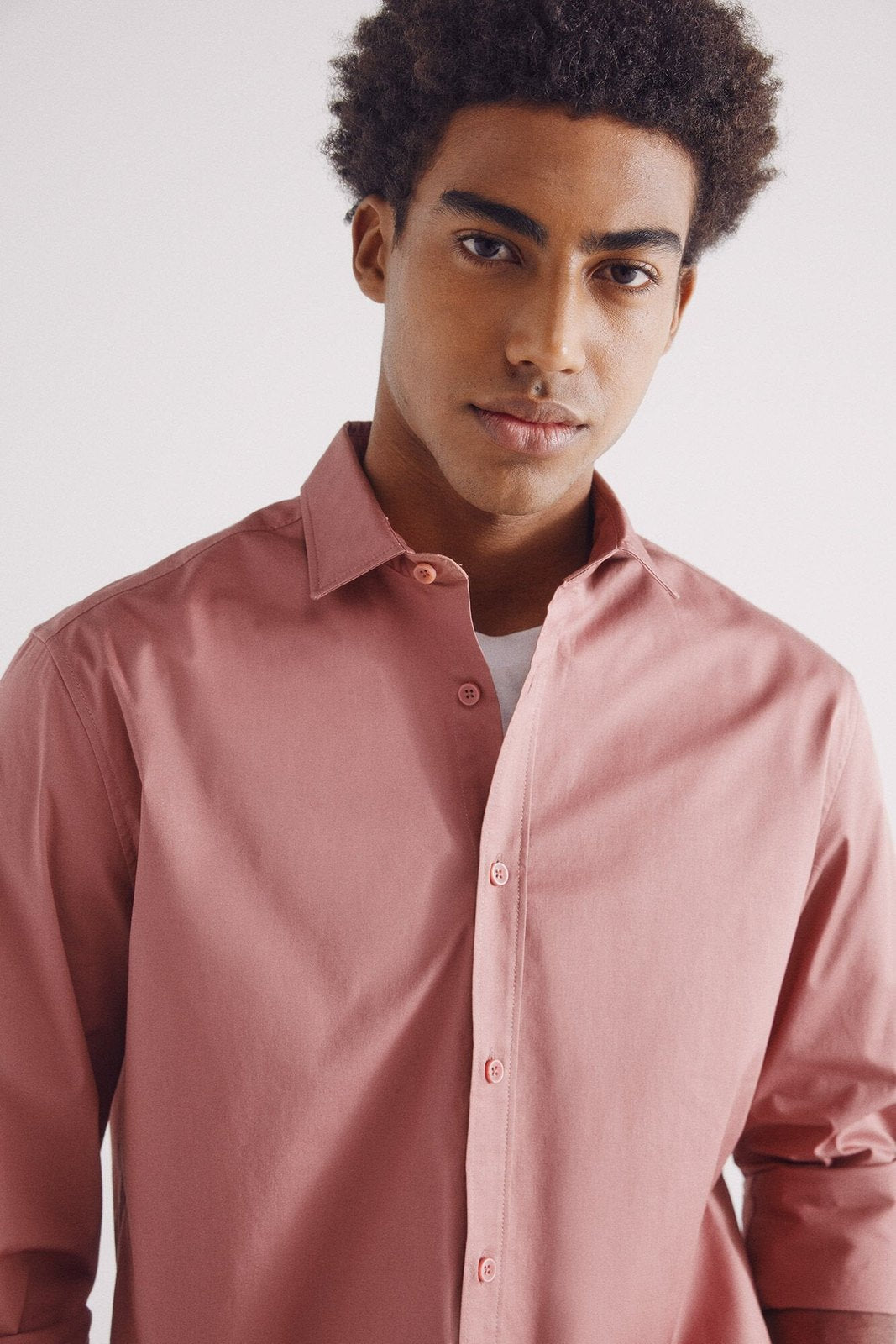 Springfield Stretch dress shirt - Pink 4 Shaws Department Stores
