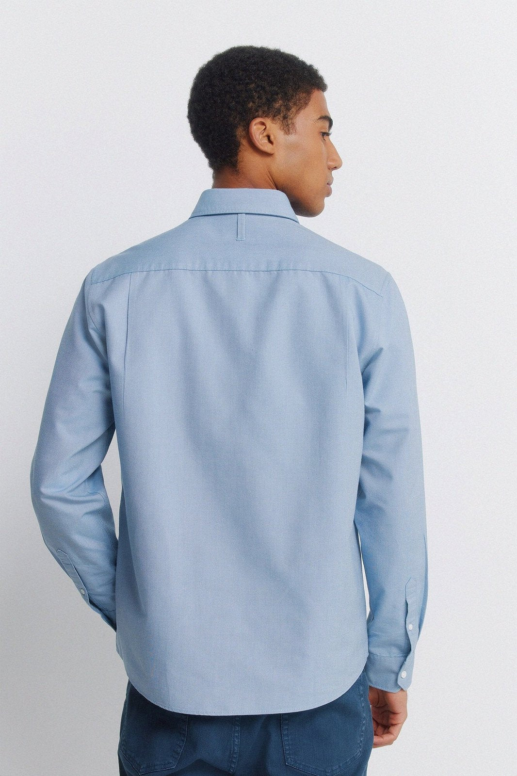 Oxford Wrinkle-Free Shirt - Blue