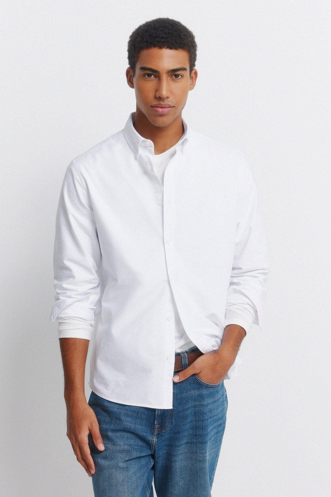 Oxford Wrinkle-Free Shirt - White