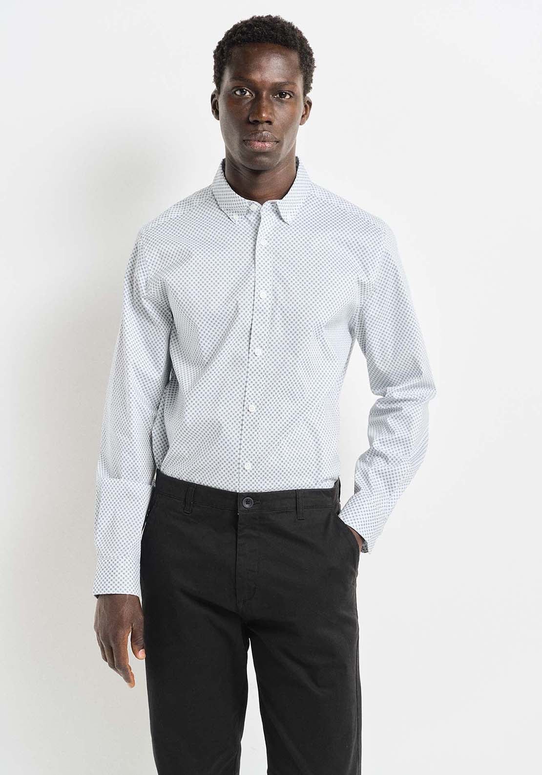 Springfield poplin dress shirt - White 1 Shaws Department Stores