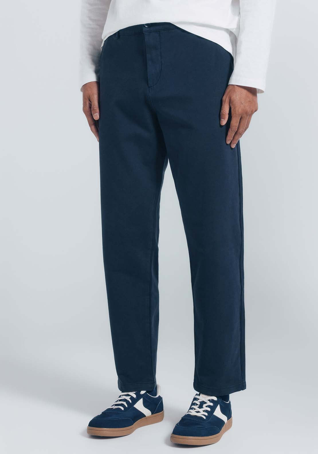 Slim Fit Comfort Chinos - Blue