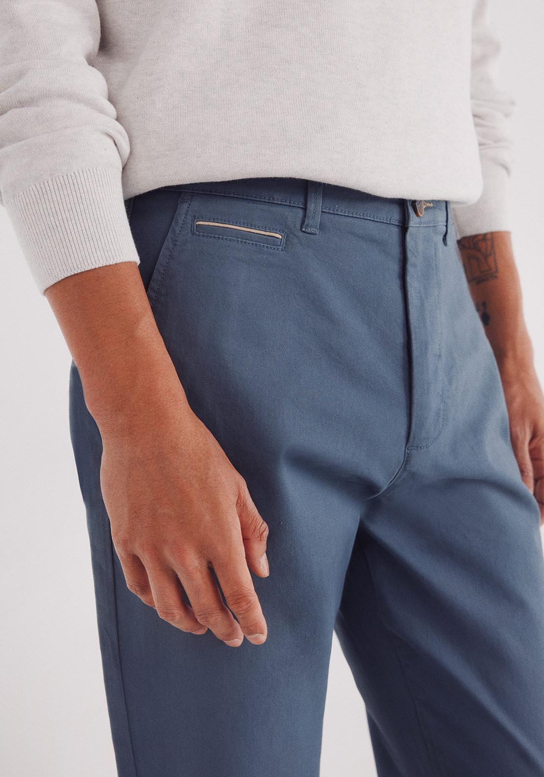 Slim Fit Chinos - Blue