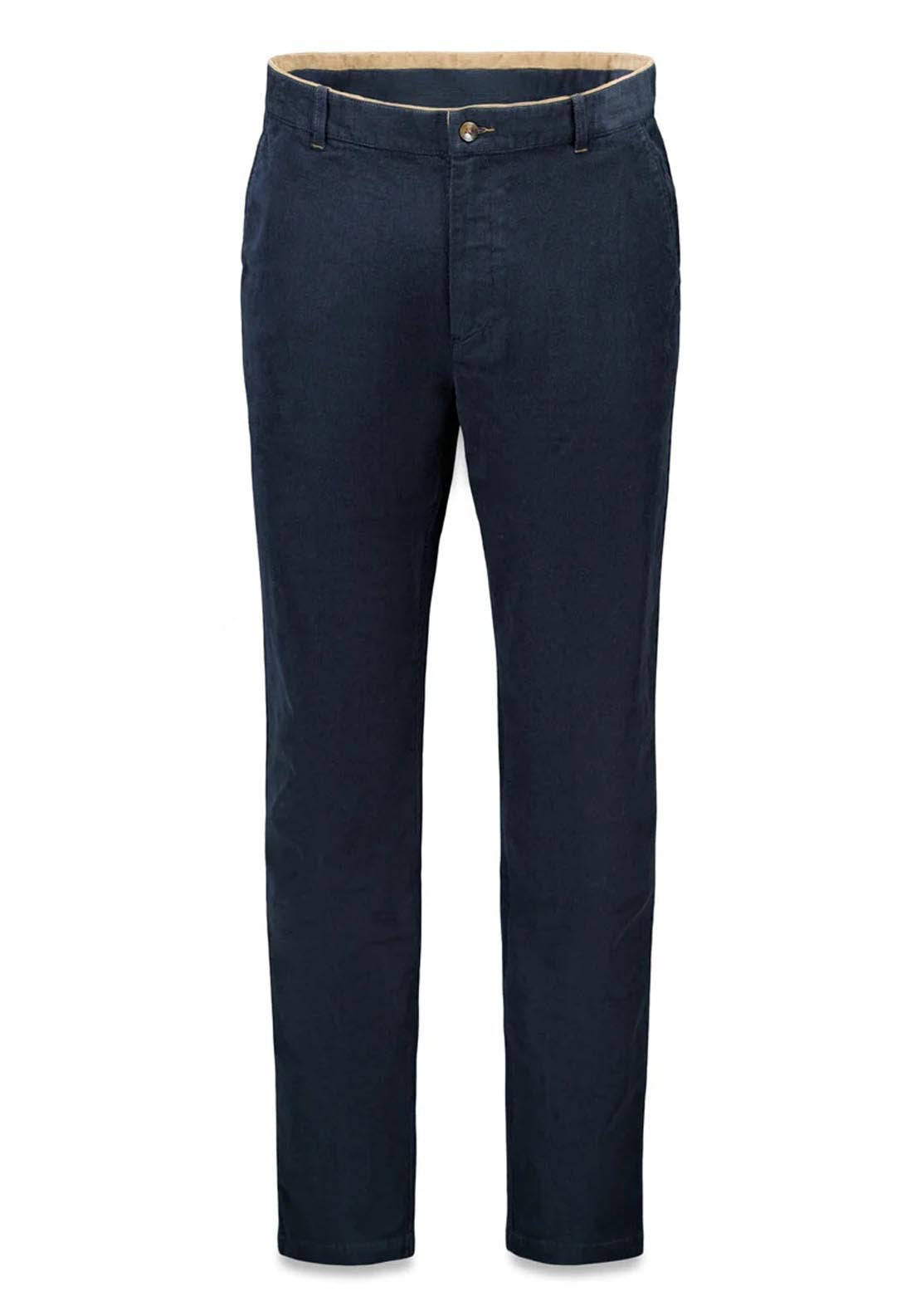 Springfield Slim Fit Corduroy Chinos - Dark Blue 6 Shaws Department Stores