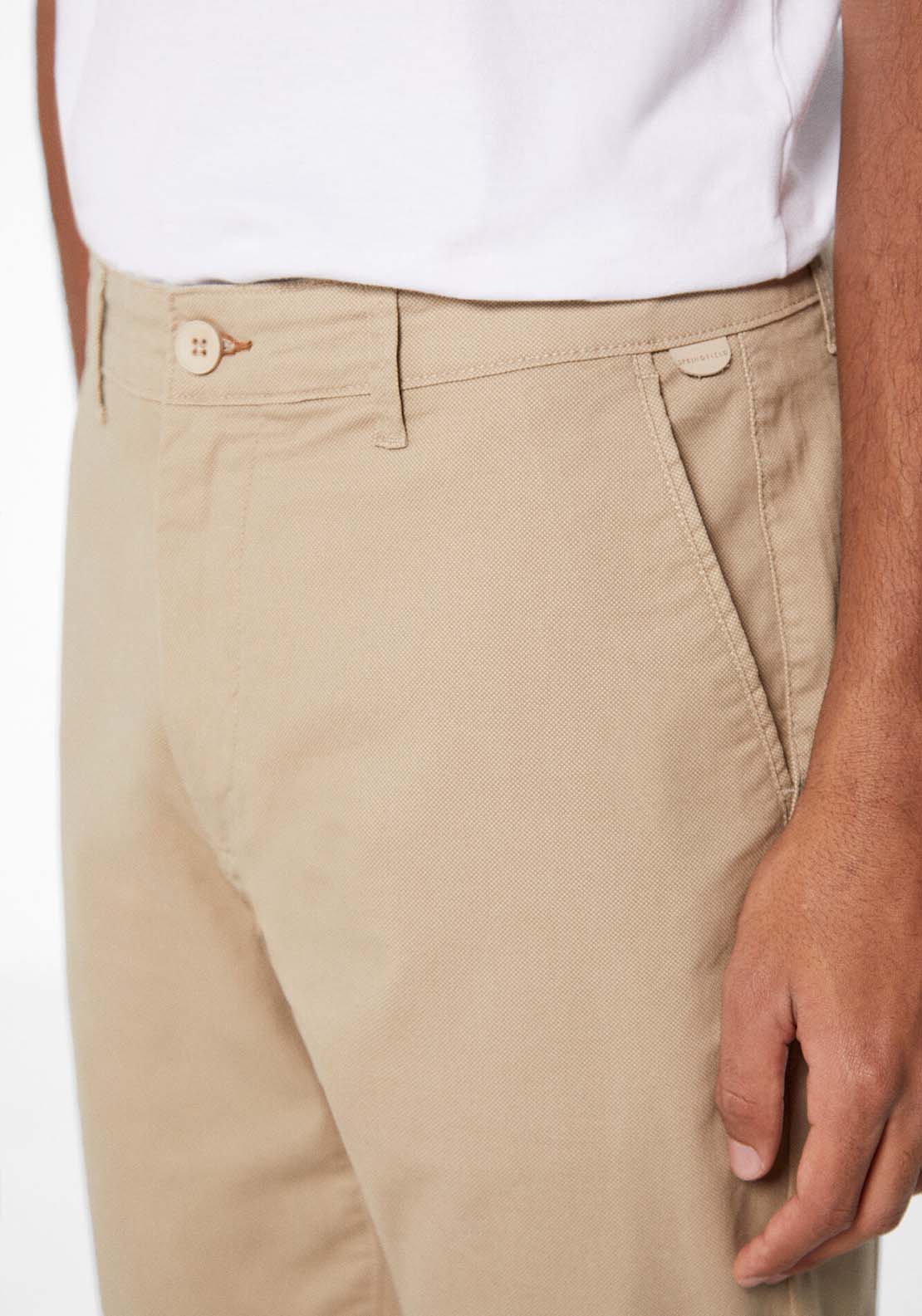 Springfield Micro-print chinos - Beige 4 Shaws Department Stores