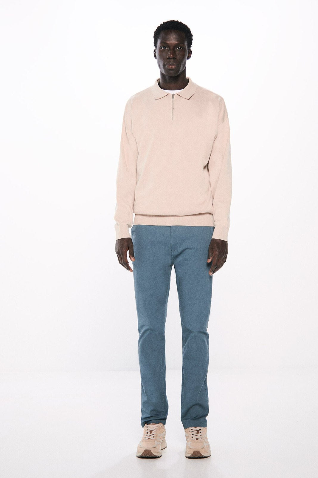 Springfield Skinny fit chinos pants - Blue 1 Shaws Department Stores