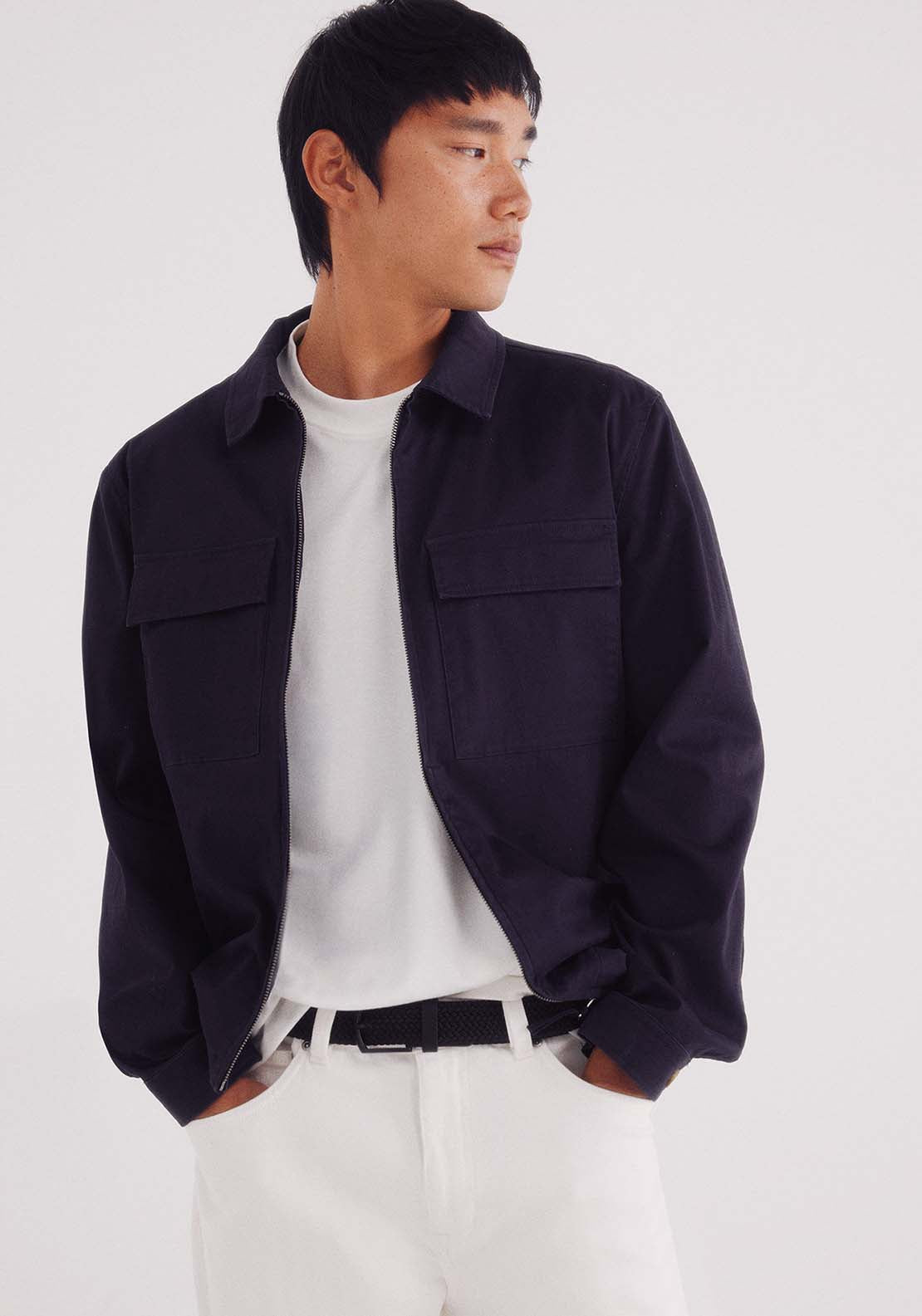 Cotton Overshirt - Blue