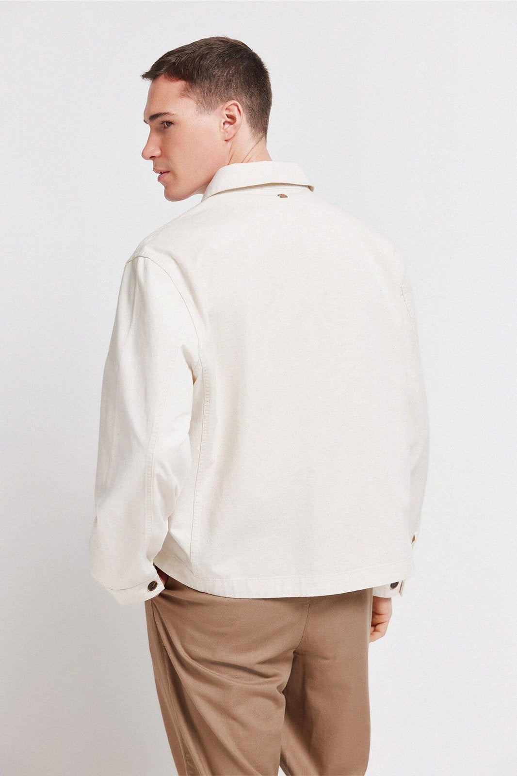 Linen Cotton Overshirt - White