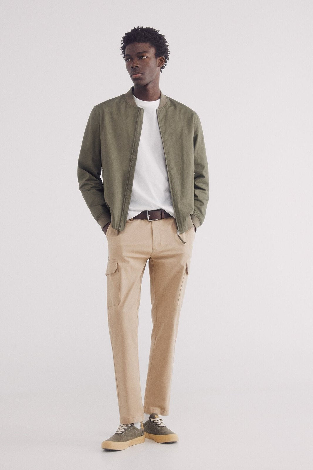Springfield Light bomber - Green 5 Shaws Department Stores